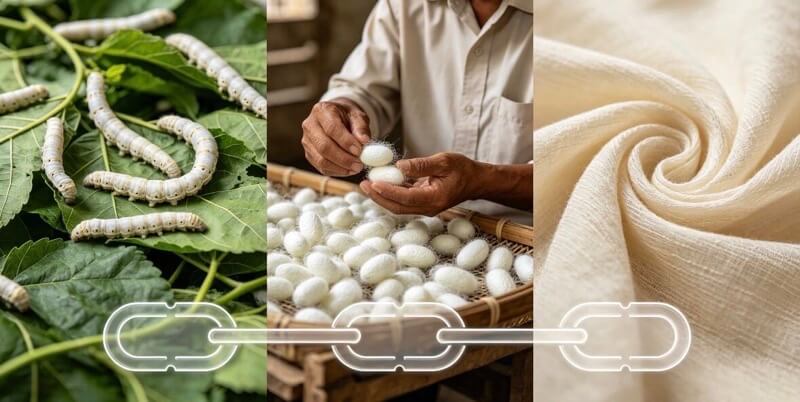 Silk traceability: from cocoon to fabric – why transparency beats low price