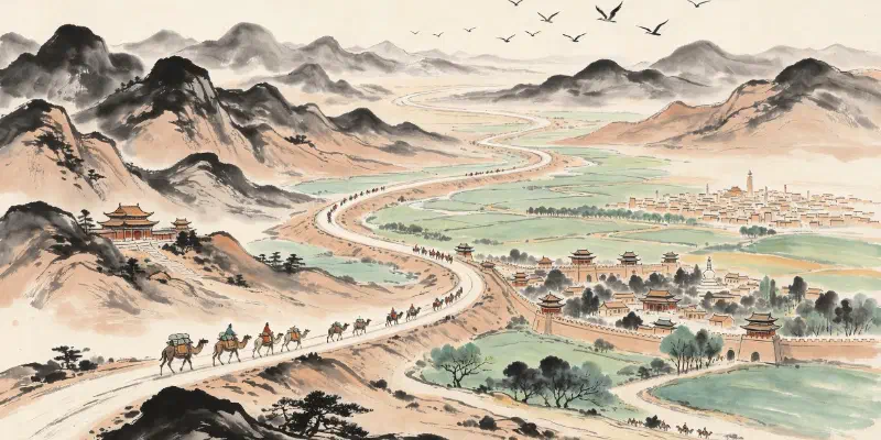 Silk technology spread from China to the world – a historical map